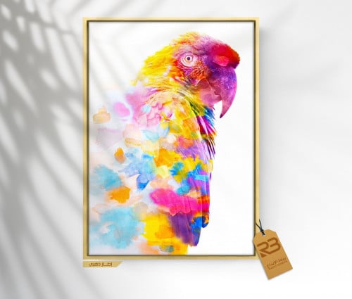 لوحة جدارية تصميم بغبغاء (رقم المنتج RB-11-41 )