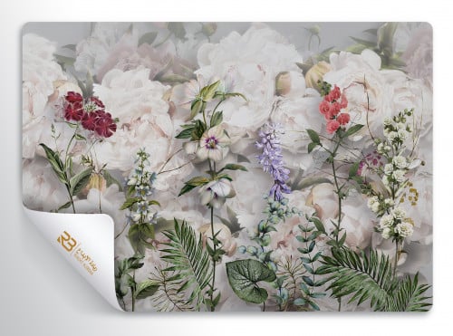 ورق جدران تصميم ورد (رقم المنتج RB-K-18)