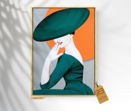 لوحة جدارية تصميم فتاة (رقم المنتج RB-13-42 )