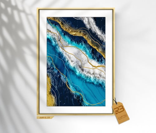 لوحة جدارية تصميم رخام (رقم المنتج RB-24)