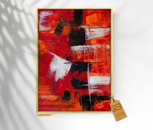 لوحة جدارية تصميم فن تشكيلي (رقم المنتج RB-8-27 )