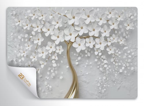 ورق جدران تصميم شجر ورد (رقم المنتج RB-W-39)