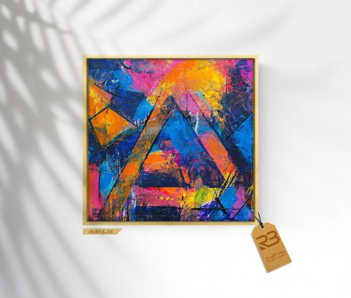 لوحة جدارية تصميم فن تشكيلي (رقم المنتج RB-6-48)