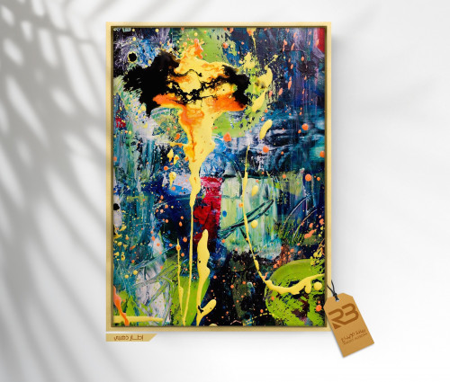 لوحة جدارية تصميم فن تشكيلي (رقم المنتج RB-11-1 )