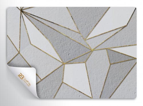 Marble Geometric Design Wallpaper (Article No. RB-E18)