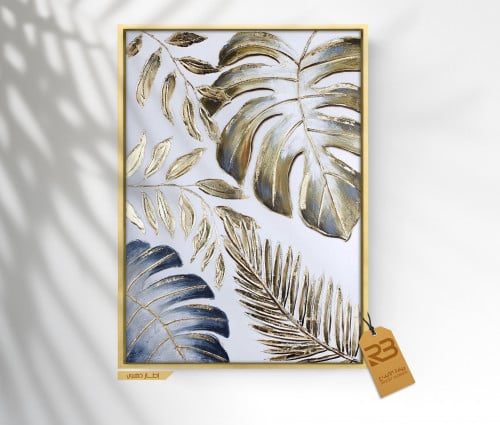 لوحة جدارية تصميم ورق شجر (رقم المنتج RB-16-44 )