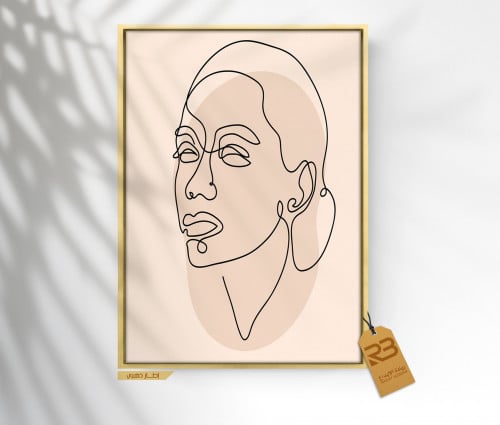 لوحة جدارية تصميم رسم وجه (رقم المنتج RB-10-31 )