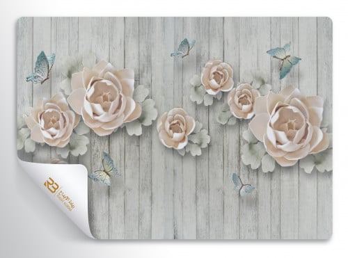 ورق جدران تصميم ورد (رقم المنتج RB-E7)