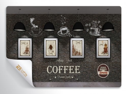 ورق جدران تصميم كافي (رقم المنتج RB-CO-2141)