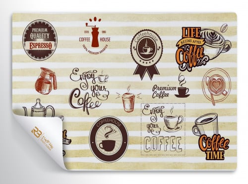 ورق جدران تصميم كافي (رقم المنتج RB-CO-2135)