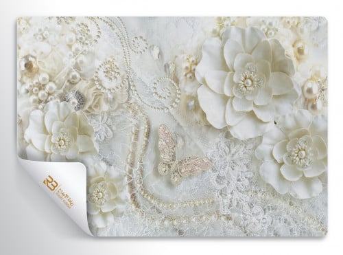 ورق جدران تصميم ورد (رقم المنتج RB-W-15)