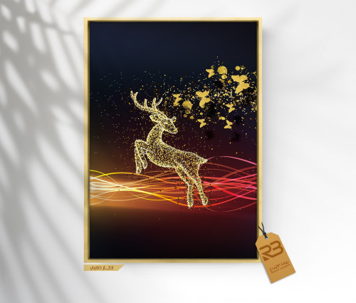 لوحة جدارية تصميم غزال (رقم المنتج RB-3-4-1 )