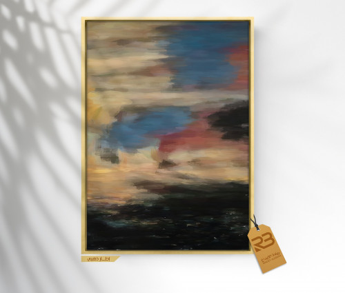 لوحة جدارية تصميم فن تشكيلي (رقم المنتج RB-7-24 )