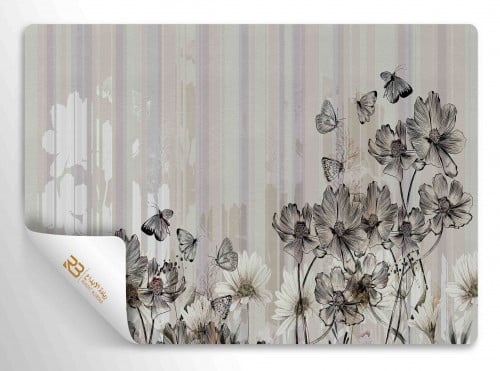 ورق جدران تصميم ورد (رقم المنتج RB-K-11)