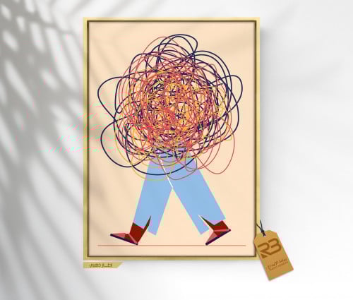 لوحة جدارية تصميم شبابي (رقم المنتج RB-11-25 )