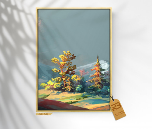 لوحة جدارية تصميم فن تشكيلي (رقم المنتج RB-7-80 )