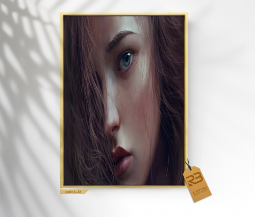 لوحة جدارية تصميم فتاة (رقم المنتج RB-7-47 )