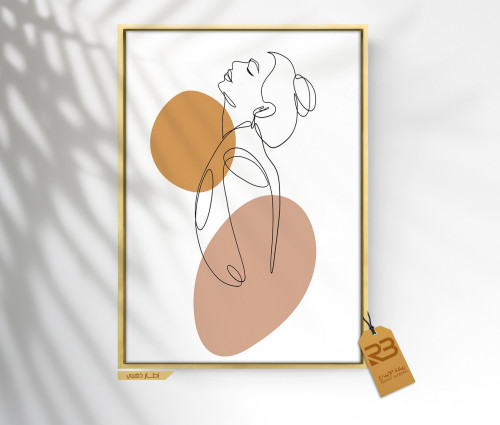 لوحة جدارية تصميم رسم وجه (رقم المنتج RB-10-33 )