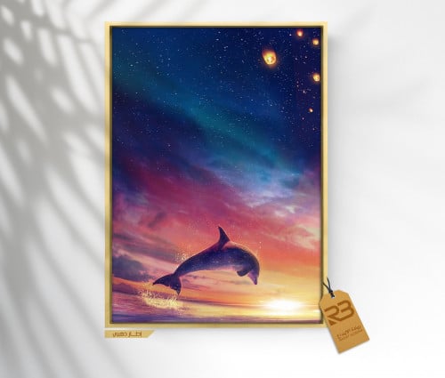 لوحة جدارية تصميم دولفين (رقم المنتج RB-8-2 )
