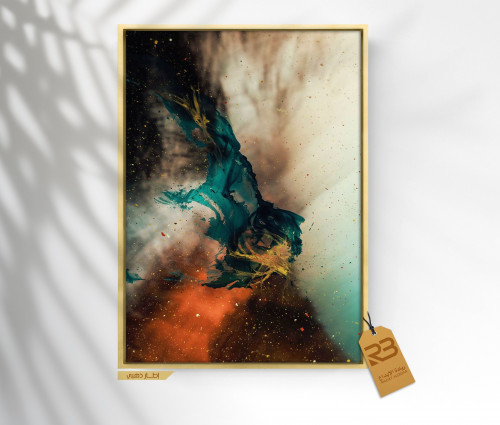 لوحة جدارية تصميم فن تشكيلي (رقم المنتج RB-8-12 )