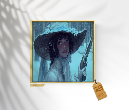 لوحة جدارية تصميم فتاة (رقم المنتج RB-9-42)