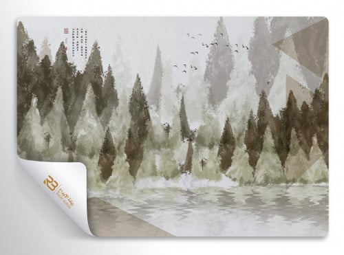 ورق جدران تصميم شجر (رقم المنتج RB-18-29)