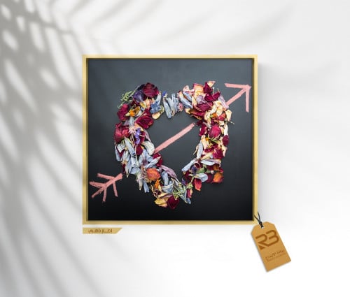 لوحة جدارية تصميم قلب (رقم المنتج RB-9-21)