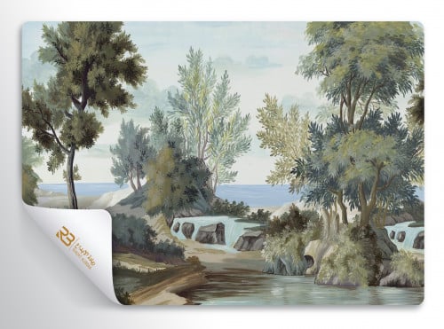 ورق جدران تصميم نهر (رقم المنتج RB-19-34)