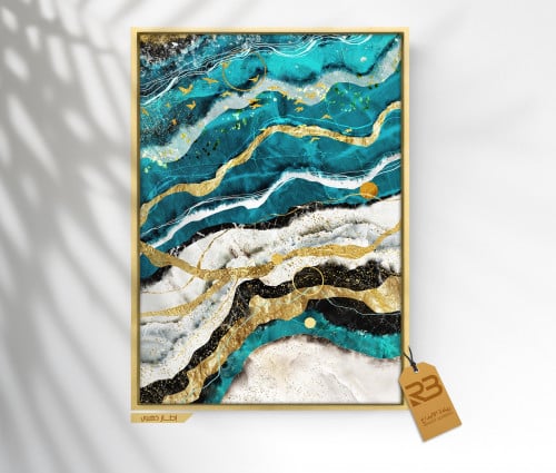 لوحة جدارية تصميم رخام (رقم المنتج RB-22)