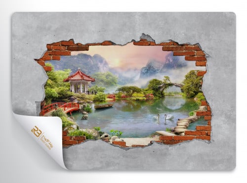 ورق جدران تصميم نهر (رقم المنتج RB-K-14)