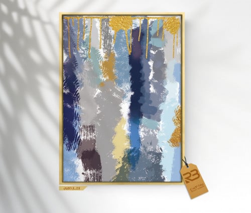 لوحة جدارية تصميم فن تشكيلي (رقم المنتج RB-17-33 )