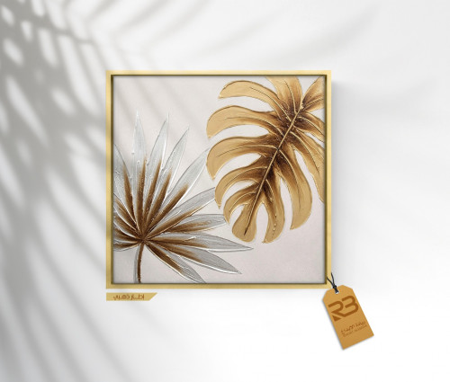 لوحة جدارية تصميم ورق شجر (رقم المنتج RB-14-10)