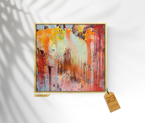 لوحة جدارية تصميم فن تشكيلي (رقم المنتج RB-9-34)