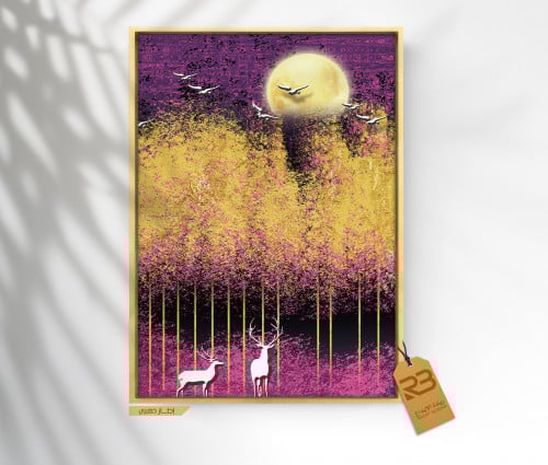 لوحة جدارية تصميم طبيعة (رقم المنتج RB-3-6-2 )