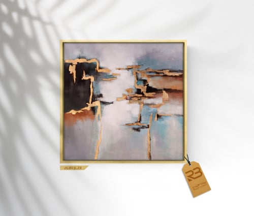 لوحة جدارية تصميم فن تشكيلي (رقم المنتج RB-12-45)