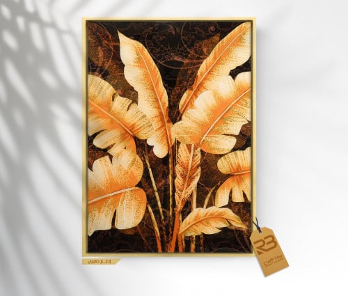 لوحة جدارية تصميم ورق شجر (رقم المنتج RB-13-17 )