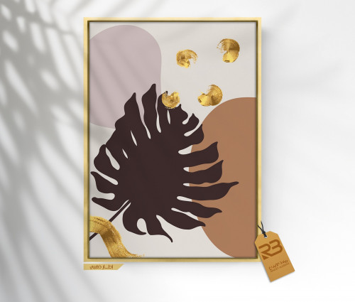 لوحة جدارية تصميم ورق شجر (رقم المنتج RB-7-16 )