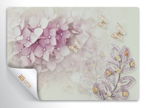 ورق جدران تصميم ورد (رقم المنتج RB-W-26)