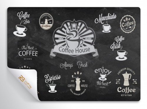 ورق جدران تصميم كافي (رقم المنتج RB-CO-2133)