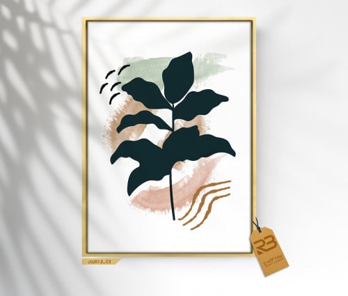 لوحة جدارية تصميم ورق شجر (رقم المنتج RB-12-25-2 )