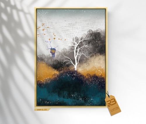 لوحة جدارية تصميم مودرن (رقم المنتج RB-18-3 A1 )