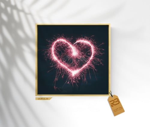لوحة جدارية تصميم قلب (رقم المنتج RB-8-34)