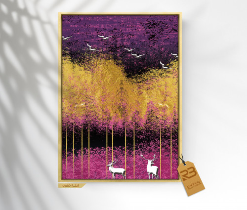 لوحة جدارية تصميم طبيعة (رقم المنتج RB-3-6-1 )