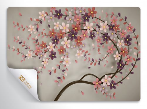 ورق جدران تصميم ورد (رقم المنتج RB-H20)