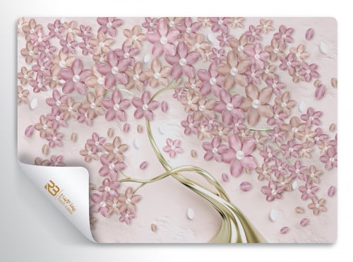 ورق جدران تصميم ورد (رقم المنتج RB-b44)