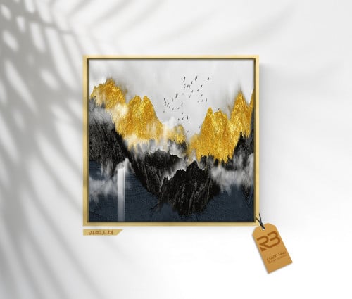 لوحة جدارية تصميم جبال (رقم المنتج RB-18-1)
