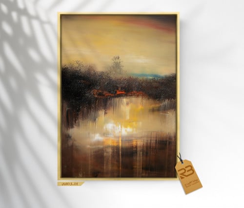 لوحة جدارية تصميم فن تشكيلي (رقم المنتج RB-50-19-13 )