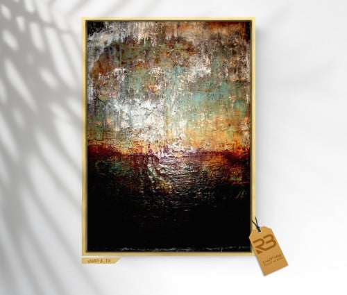 لوحة جدارية تصميم فن تشكيلي (رقم المنتج RB-50-19-13 )