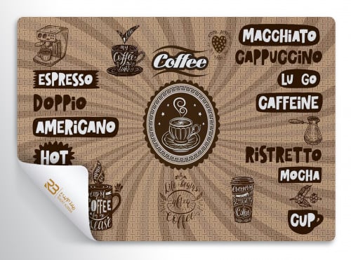 ورق جدران تصميم كافي (رقم المنتج RB-CO-2134)