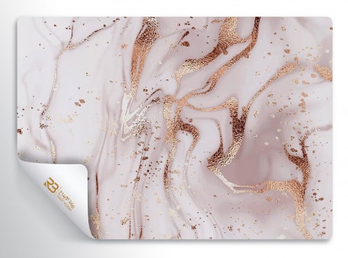 Marble Design Wallpaper with Golden Veins (Article No. RB 54)